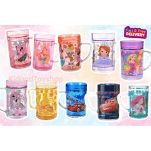 แก้วน้ำสำหรับเด็กมีหูขนาด 250 ml [Disney] [Japan]