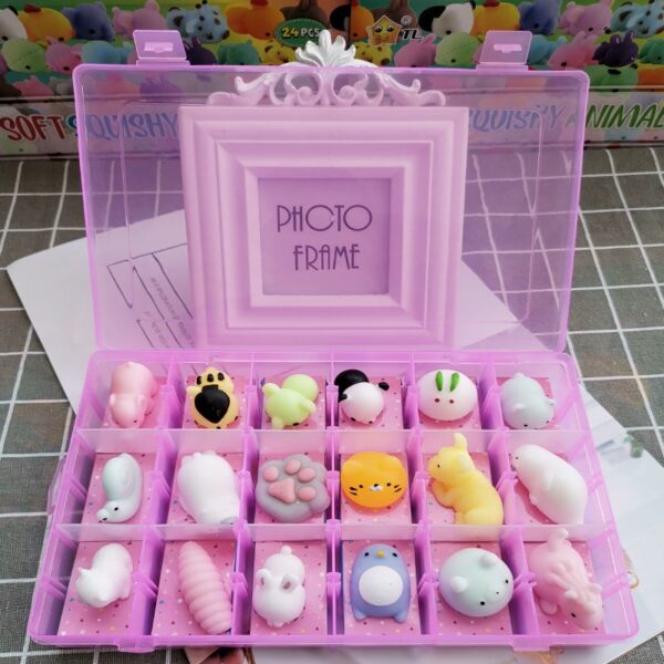 ของเล่นบีบสกุชชี่ Kawaii Mochi Anima ช่วยบรรเทาความเครียด สําหรับเด็ก 3-20 ชิ้น