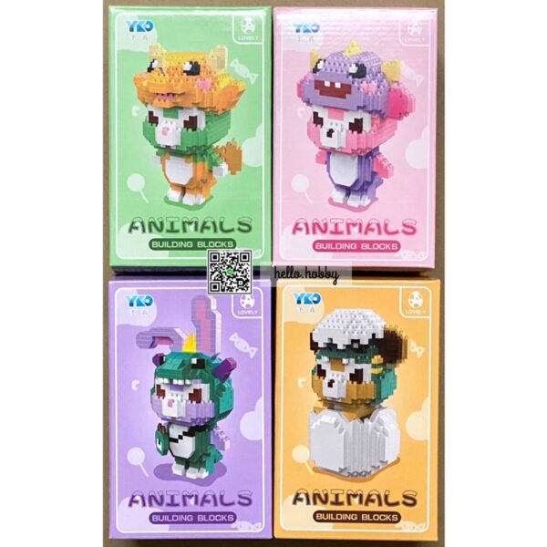 เลโก้นาโนไซส์ XL - YKO P 2140-2143 - Disney Monster - Duffy / Shellie May / Gelatoni / Stella Lou