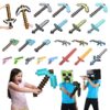 โมเดลฟิกเกอร์ รูปดาบ Minecraft Game EVA Foam Diamond Pickaxe Gun Ax Hamaxe ของเล่นสําหรับเด็ก