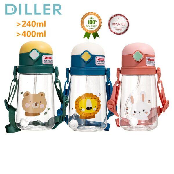 Diller 240ml/400ml Milk Bottle with Imported Tritan