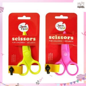 กรรไกรหัดตัด สำหรับเด็กสีชมพูหรือสีเขียวมะนาว Joan Miro – Safety Scissors Pink