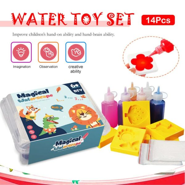 เจลลี่มหัศจรรย์ magical water seape ของเล่นแนววิทยาศาสตร์ magical water diy ราคาต่อชุด ของเล่นฝึกสมอง