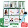 26Pcs/Set ท่าทาง อังกฤษ แฟลชการ์ด flashcard Gestures English Flash Card เด็ก แฟลชการ์ด ของเล่นเพื่อการศึกษา Smart Reading Pen