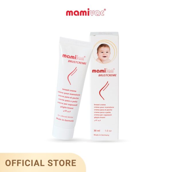 Mamivac ครีมทาหัวนม 30ml. ป้องกันหัวนมแตก ไม่ต้องเช็ดออกก่อนให้นมบุตร หมดอายุ 10/2024