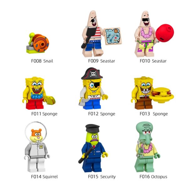 ของเล่นตัวต่อ SpongeBob SquarePants ขนาดเล็ก FL1002