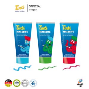 TINTI® Painting Soaps สบู่เด็ก ระบายสีหน้าและตัว 70ml เปลี่ยนสีน้ำ ไร้สารพิษ ผลิตที่เยอรมนี สบู่สีสำหรับเด็ก ของเล่นอาบน้ำ ของเล่นเด็ก Colored Soaps Baby Kids Bath Toys Product of Germany