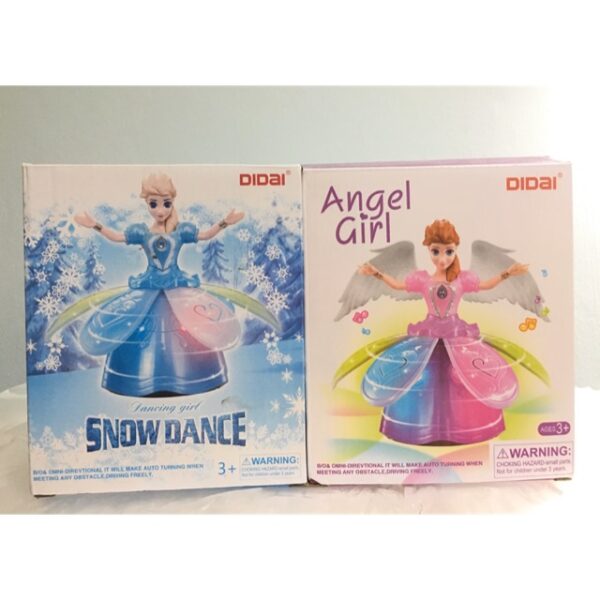 ตุ๊กตาเจ้าหญิง เต้นระบำได้ มีเสียง มีไฟ หมุนได้รอบตัว frozen princess dancing เอลซ่า อันนา สวยๆ ร้องเพลงเต้นระบำ หมุน