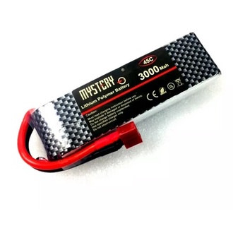 [แบตเตอรี่] แบตเตอรี่ลิโพ Mystery 2200mah 3000mah 6000mah (7.4v)(11.1v)(14.8V) 45C แบตลิโพ lipo