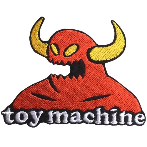 อาร์มติดเสื้อ toy machine สีแดง ขนาดกว้าง9เซนติเมตร