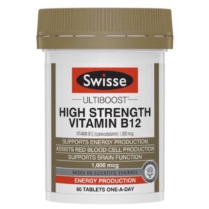 Swisse Ultiboost High Strength Vitamin B12 60 เม็ด 60 วัน