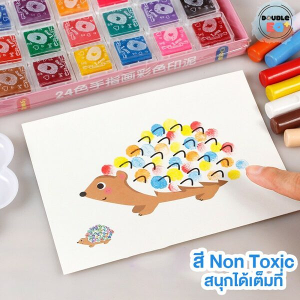 Finger paint วาดรูปด้วยนิ้วมือ ของเล่นเสริมพัมนาการ ศิลปะ วาดรูป ระบายสี