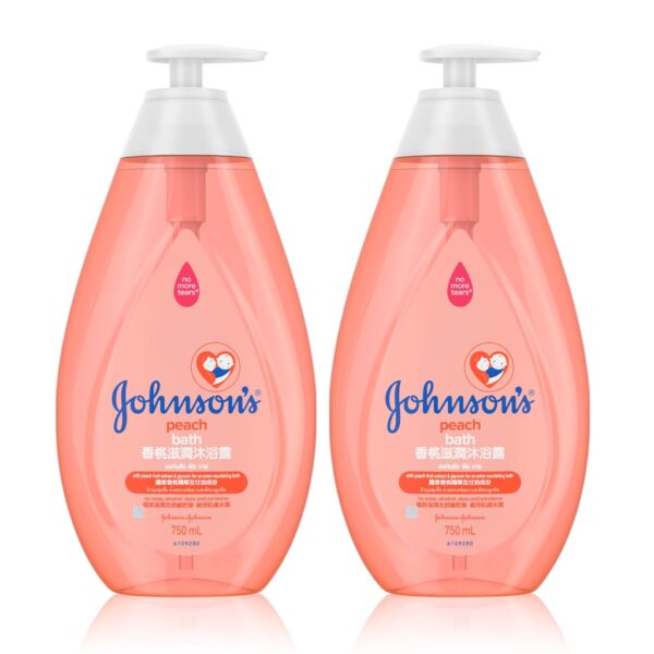 [แพ็คคู่] จอห์นสัน เบบี้ ครีมอาบน้ำ เบบี้ บาธ พีช 750 มล. Johnson's Baby Peach Bath 750 ml. x2-พีช