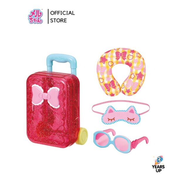 เมลจัง MELL CHAN® กระเป๋าเดินทาง Travel Luggage (ลิขสิทธิ์แท้ พร้อมส่ง) メルちゃん あこがれトラベルセット Mellchan กระเป๋าลาก กระเป๋าเมลจัง ตุ๊กตาเมลจัง ของเล่นเมลจัง ของเล่นเด็ก ตุ๊กตาเด็ก เลี้ยงน้อง ป้อนนม girl toy