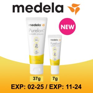 ครีมทาหัวนม Medela Purelan Nipple Cream 37g / 7g ทาแล้วไม่ต้องล้างออก ทาแล้วให้น้องดูดได้โดยไม่ต้องล้างออก Pure Lanolin