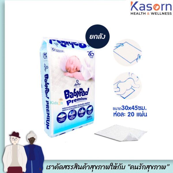 ยกลัง เบบี้แพด แผ่นรองซับ ขนาด 30*45 cm 20 แผ่น รวม 12 ห่อ Babypad เซอร์เทนตี้  Softex ซอฟท์เทค certainty(0028)