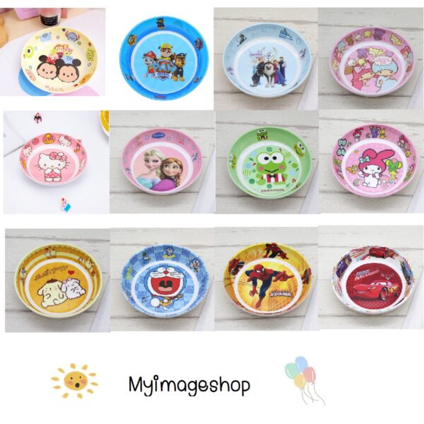 Myimageshop _ถ้วยเมลามีนลายการ์ตูนสำหรับเด็ก ชามเมลามีนเด็ก