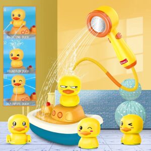 ของเล่นอาบน้ำเป็ดน้อยสีเหลือง สปริงเกลอร์ไฟฟ้า ของเล่นอาบน้ำเด็ก Bath Toy