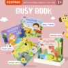 Keeprae Busy Book Quiet Book(แบบ Flash Cards) หนังสือกิจกรรมเพิ่มทักษะการเรียนรู้  | ของเล่นเสริมพัฒนาการ ของเล่นเด็ก