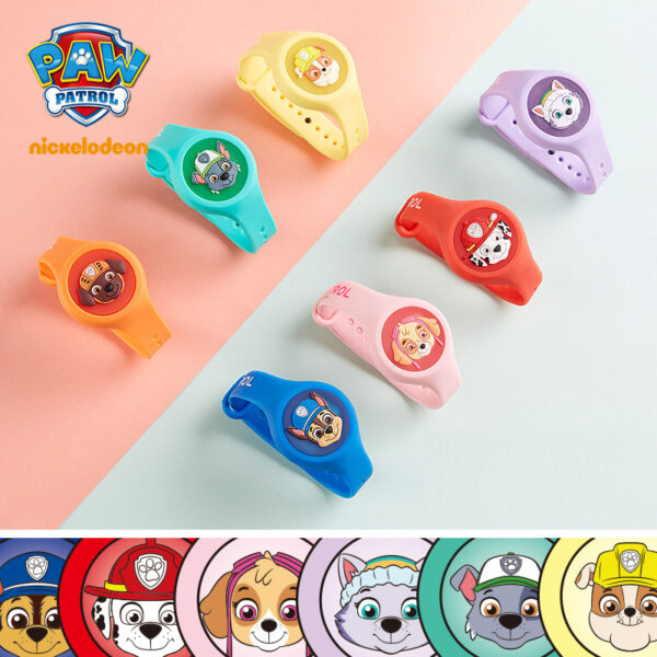 PAW Patrol นาฬิกาข้อมือกันยุง สายรัดข้อมือกันยุง ป้องกันยุงสำหรับเด็ก มีไฟกระพริบ ใช้ได้นาน 45 วัน ปลอดภัยสำหรับเด็ก