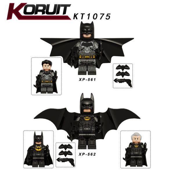 ของเล่นบล็อกฟิกเกอร์ Keaton Bat สีดํา KT1075