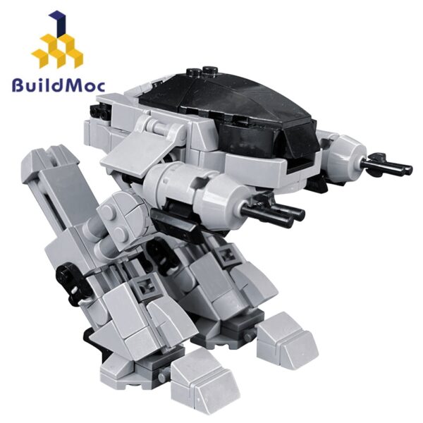 Buildmoc RoboCop(ED-209) โมเดลหุ่นยนต์ตัวต่อ ของเล่นเสริมการศึกษา สําหรับเด็ก 305 ชิ้น MOC-159267