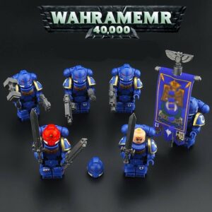 Warhammer 40K ฟิกเกอร์ ธงสงคราม อาวุธ ของเล่นสําหรับเด็ก