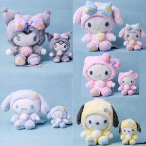 【Swoan】Sanrio Kuromi Melody Cinnamoroll Hello Kitty Pochacco 13 ซม./23 ซม ตุ๊กตานุ่ม รูปการ์ตูน จี้ห้อยกระเป๋า