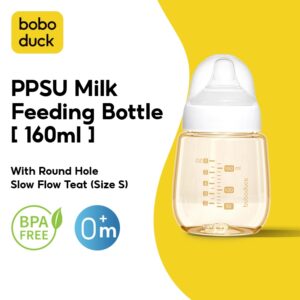 Boboduck PPSU ขวดนม ขวดนมเด็ก ขวดนมคอกว้าง 5oz 160 มล - Anti Colic Baby Bottle F8219