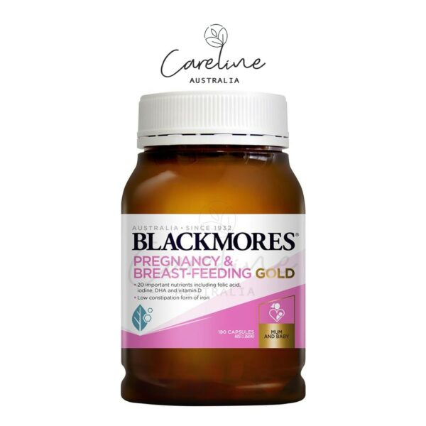 Blackmores Pregnancy Gold สำหรับคุณแม่ตั้งครรภ์และให้นมบุตร ขนาด 180 แคปซูล