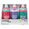 Contigo ขวดน้ําดื่ม ปลอด BPA กันหก สําหรับเด็กผู้หญิง 3 แพ็ค