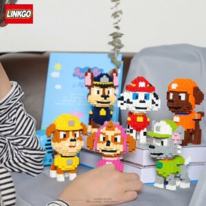 ตัวต่อนาโน Linkkgo paw patrol หมา ไรเดอร์ สุนัข ฮีโร่ เฟือง ตัวต่อเล็ก ขนาดเล็ก แบบเฟือง ฟันเฟือง หมา