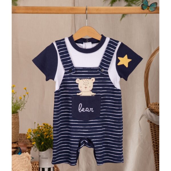 TD6 ROMPER TEDDY BEAR SET