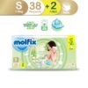 Molfix ผ้าอ้อมเด็ก โมลฟิกซ์ เนเชอรัล แพ้นส์ S 38+2 ชิ้น