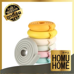 HOMUHOME V46 ฟองน้ำกันชน แบบม้วน ทรงL โฟมยางกันกระแทกเด็ก อย่างหนา 12 มิลลิเมตร ยาว 2 เมตร แถมฟรีเทปกาว ถูกที่สุด