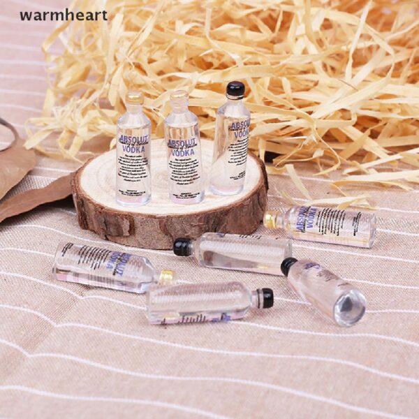 (warmheart) ขวดไวน์จิ๋ว อุปกรณ์เสริม สําหรับบ้านตุ๊กตา 6 ชิ้น