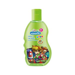 Kodomo โคโดโม แชมพูสบู่เหลว Head to Toe Wash  กลิ่น Apple Peach 200 มล.