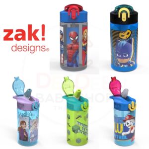 พร้อมส่ง  กระติกน้ำพร้อมหลอดดื่มสำหรับเด็ก Zak! 16 Oz. Reusable Water Bottle with Straw