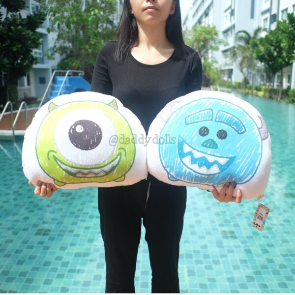 หมอนอิง พิมพ์หน้า Mike ไมค์ & Sulley ซัลลี่ Tsum Tsum ซูม ซูม 12นิ้ว