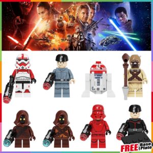 Storm Trooper Minifigures เจ้าหน้าที่จักรวรรดิ Star Wars R3-T2 Robot Tusken Raider Jawas Sith Pilot Mini Figures PG8288