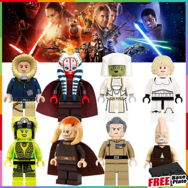 Star Wars Minifigures Shaak Ti Han Solo Luke Oola Saesee Tiin Moff Tarkin Ki Adi Mundi ของเล่นของขวัญตัวเลขขนาดเล็ก PG8051