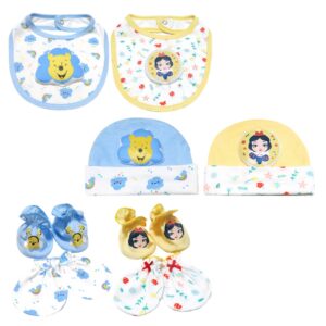 Grace Kids ลิขสิทธิ์แท้ Disney & Princess ผ้ากันเปื้อน/ถุงมือถุงเท้า/หมวกเด็กอ่อน