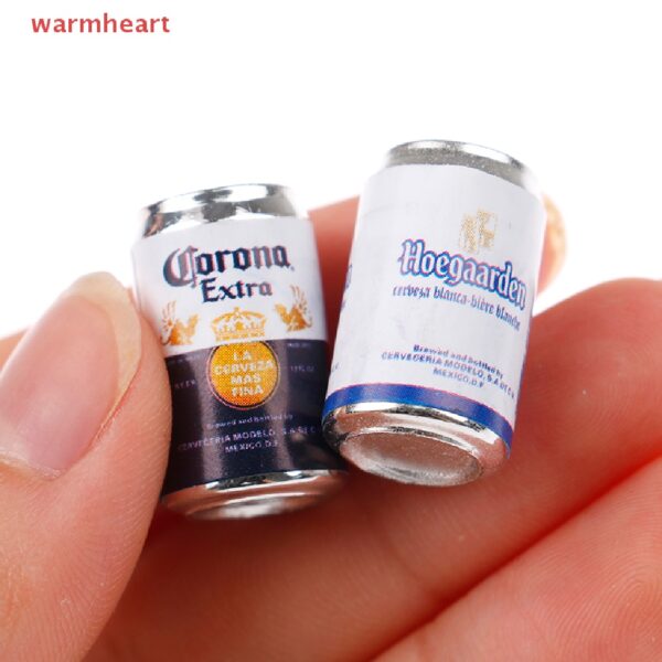 (warmheart) กระป๋องเบียร์โซดา ขนาดเล็ก 1/12 อุปกรณ์เสริม สําหรับบ้านตุ๊กตา 1/6 5 ชิ้น