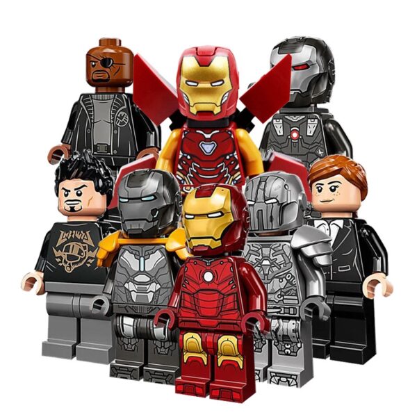 บล็อคตัวต่อ รูปกระถางพริกไทย Tony Stark Nick Fury Buidling ของเล่นสําหรับเด็ก