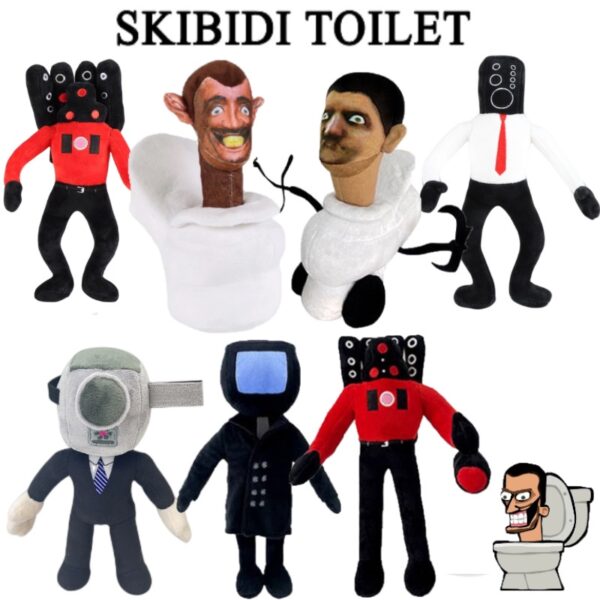 จัดส่ง24ชม skibidi Toilet ตุ๊กตายัดนุ่น รูปการ์ตูนอนิเมะ 32 ซม Skibidi Toilet ห้องน้ำ Speakerman Bosses เสียง ตำหนิตุ๊กตา ของเล่นสําหรับเด็ก  ของขวัญคริสต์มาส  ของขวัญวันเกิด