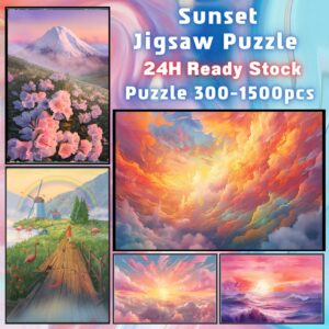 พร้อมส่ง 【Sunset】jigsaw puzzle-จิ๊กซอว์-300-1000-ชิ้น- ชิ้นของเด็ก จิ๊กซอว์ไม้ 1000 ชิ้น จิ๊กซอว์ 1000 ชิ้นสำหรับผู้ใหญ่ จิ๊กซอ จิ๊กซอว์ 500 ชิ้น 2 จิ๊กซอว์ 1000 ชิ้น สำหรับ ผู้ใหญ่ ตัวต่อจิ๊กซอว์ จิ๊กซอว์ การ์ตูน