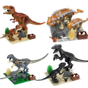 ของเล่นตัวต่อไดโนเสาร์ Jurassic World ของที่ระลึก ของสะสม สําหรับเด็กผู้ชาย