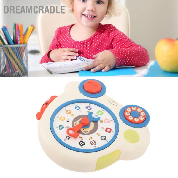 DreamCradle เด็กการเรียนรู้นาฬิกาของเล่นเพื่อการศึกษาเพลง Interactive Talk Play นาฬิกาการสอนสำหรับเด็กวัยหัดเดินเด็กก่อนวัยเรียน