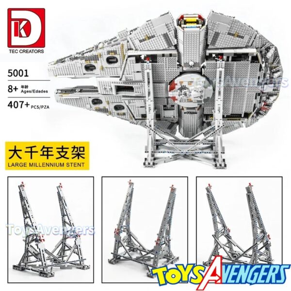 โมเดลบล็อกตัวต่อ Star Wars Series UCS Millennium Falcon ของเล่นสําหรับเด็กผู้ชาย 5001