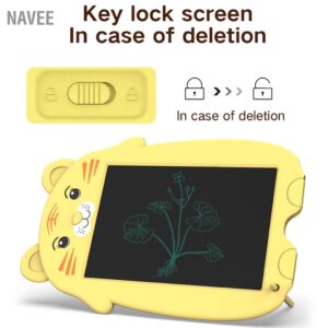 NAVEE LCD Writing Tablet Erasable การศึกษาอิเล็กทรอนิกส์ที่มีสีสันการเขียนกระดาน Doodle สำหรับการเรียนรู้ของขวัญวันเกิด